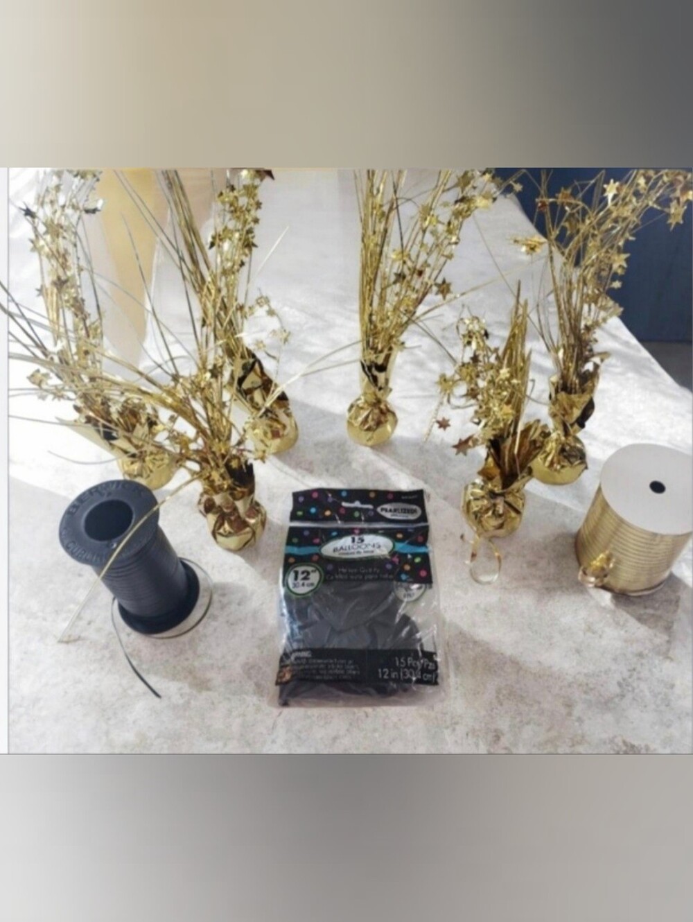 Black & Gold Party Decoration Bundle